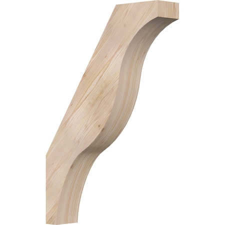 Ekena Millwork 5 1/2"W x 26"D x 38"H Funston Smooth Knee Brace, Douglas Fir BRC06X26X38FST00SDF